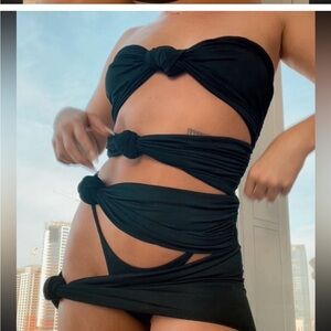 SEXY  Black LAINA RAUMA cover up!